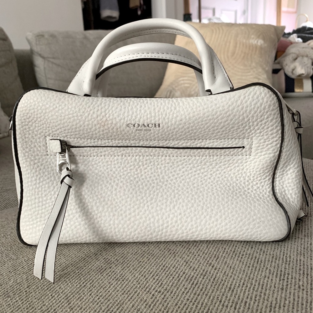 Coach handbag with removable shoulder strap